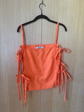 RARE MSGM Orange Top Side Ties EU40